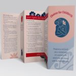 Unfolded MSCC Choices for Childbirth pamphlet showing front cover and reverse side