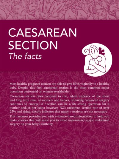 MSCC 'Caesarean Section' booklet showing front cover