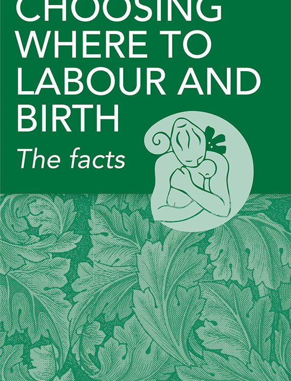 MSCC 'Choosing Where to Labour and Birth' pamphlet showing front cover