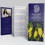 MSCC's 'Screening During Pregnancy' pamphlet showing the front cover and reverse side